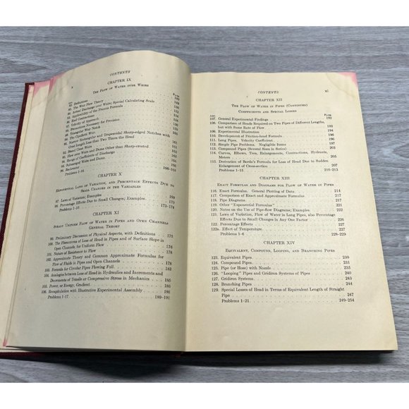 Hydraulics Engineering Book by Ernest Schoder Francis Dawson 1927 1st Edition - Picture 9 of 12
